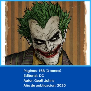 Foto que dice el numero de paginas, nombre y autor del comic